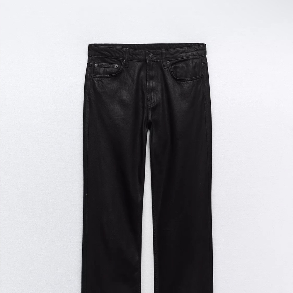 Zara Women Straight Black Jeans